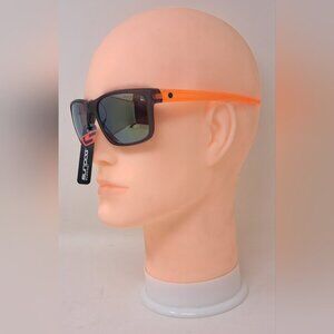 NWT Sundog Men's Sunglasses Golf Sport Orange Black 485132 Plasma 100% UVA